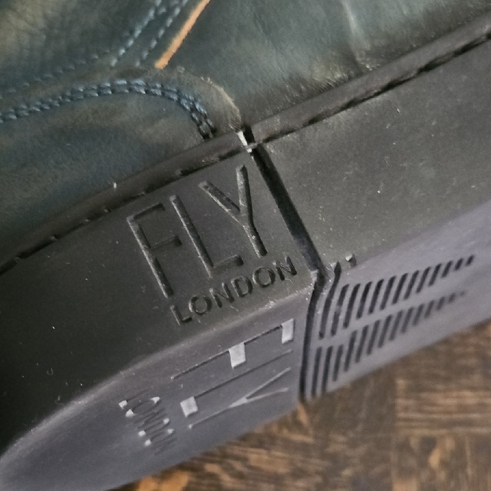 Fly London Black Leather Sneakers - Picture 7 of 7